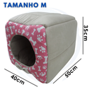 Cama Toca Iglu 3 em 1 para Cachorro e Gato Caminha Pet com Almofada