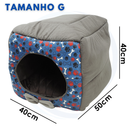 Cama Toca Iglu 3 em 1 para Cachorro e Gato Caminha Pet com Almofada