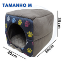 Cama Toca Iglu 3 em 1 para Cachorro e Gato Caminha Pet com Almofada