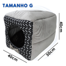 Cama Toca Iglu 3 em 1 para Cachorro e Gato Caminha Pet com Almofada