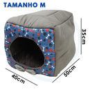 Cama Toca Iglu 3 em 1 para Cachorro e Gato Caminha Pet com Almofada