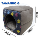 Cama Toca Iglu 3 em 1 para Cachorro e Gato Caminha Pet com Almofada