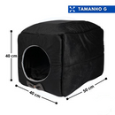 Cama Toca Iglu 3 em 1 para Cachorro e Gato Caminha Pet com Almofada