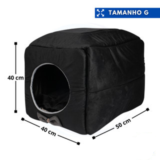 Cama Toca Iglu 3 em 1 para Cachorro e Gato Caminha Pet com Almofada