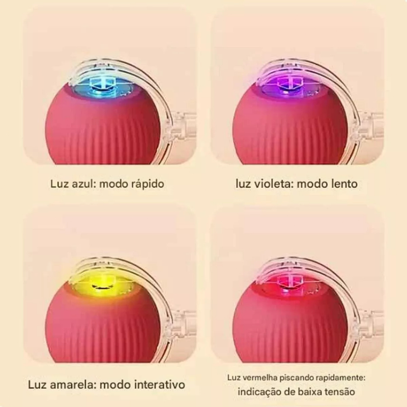 Bola Brinquedos De Rolamento Automático Cauda Do Falso Recarregável Bola Inteligente Gato Interativo