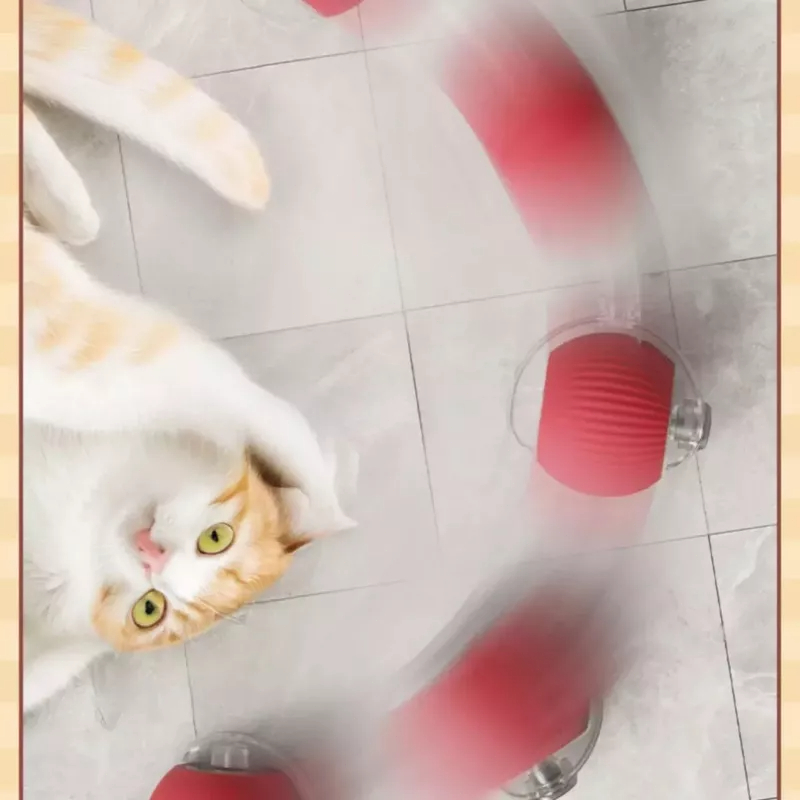 Bola Brinquedos De Rolamento Automático Cauda Do Falso Recarregável Bola Inteligente Gato Interativo