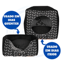 Cama Toca Iglu 3 em 1 para Cachorro e Gato Caminha Pet com Almofada