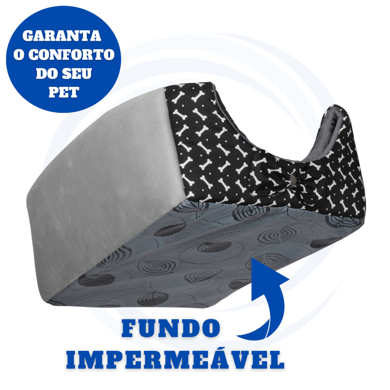 Cama Toca Iglu 3 em 1 para Cachorro e Gato Caminha Pet com Almofada