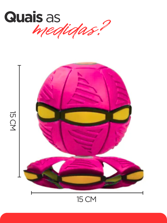 Brinquedo Pet Bola Mágica Brinquedo Interativo Cachorro Bolinha Voadora