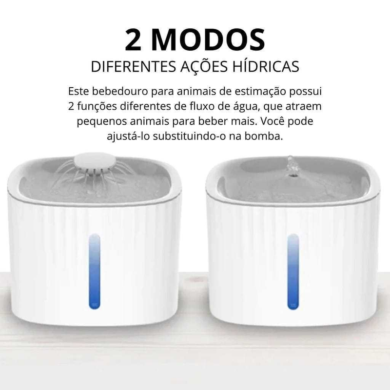 Bebedouro Fonte de Água Elevado Automático Com Filtro 3 Estágios Para Pet Cachorro Gato 3 Litros